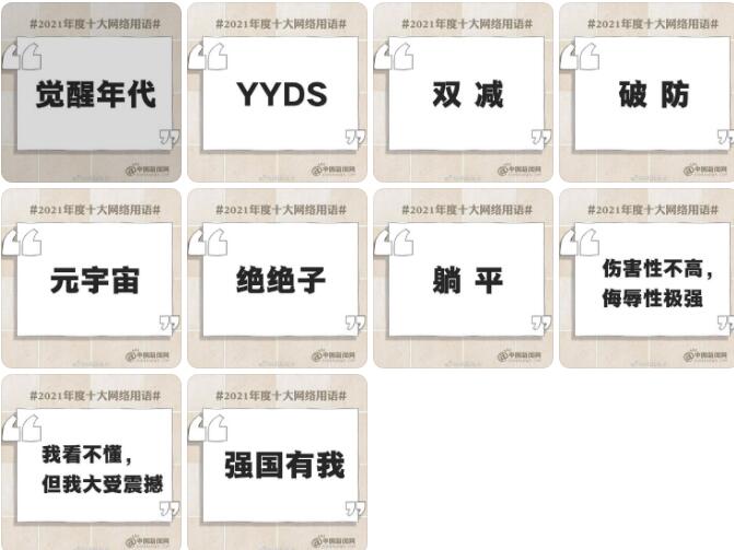 中國年度十大網(wǎng)絡(luò)用語發(fā)布(圖1)