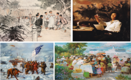 “百年青春心向黨”主題畫展順利落幕