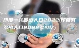印度一共多少人口2022(印度有多少人口2022多少億)
