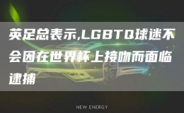 英足總表示,LGBTQ球迷不會(huì)因在世界杯上接吻而面臨逮捕