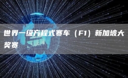 世界一級(jí)方程式賽車(chē)（F1）新加坡大獎(jiǎng)賽