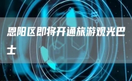 恩陽區(qū)即將開通旅游觀光巴士
