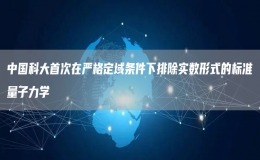 中國(guó)科大首次在嚴(yán)格定域條件下排除實(shí)數(shù)形式的標(biāo)準(zhǔn)量子力學(xué)