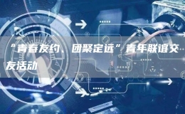 “青春友約、團(tuán)聚定遠(yuǎn)”青年聯(lián)誼交友活動(dòng)