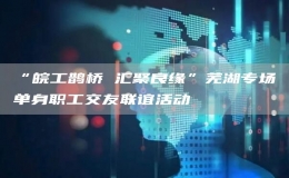 “皖工鵲橋 匯聚良緣”蕪湖專場單身職工交友聯(lián)誼活動