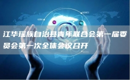 江華瑤族自治縣青年聯(lián)合會(huì)第一屆委員會(huì)第一次全體會(huì)議召開(kāi)