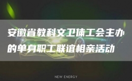 安徽省教科文衛(wèi)體工會(huì)主辦的單身職工聯(lián)誼相親活動(dòng)