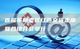 首屆革命老區(qū)紅色文旅走廊聯(lián)合推介會舉行