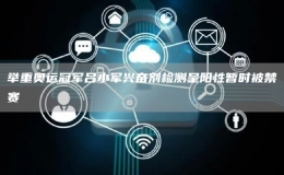 舉重奧運冠軍呂小軍興奮劑檢測呈陽性暫時被禁賽