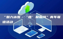 “魅力冰雪·‘團(tuán)’聚臨河”青年聯(lián)誼活動(dòng)