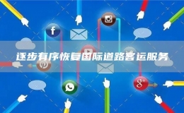 逐步有序恢復(fù)國際道路客運(yùn)服務(wù)
