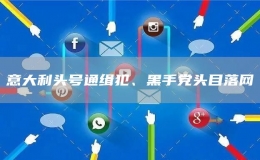 意大利頭號通緝犯、黑手黨頭目落網(wǎng)