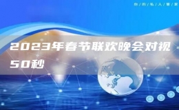 2023年春節(jié)聯(lián)歡晚會(huì)對(duì)視50秒
