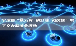 寧津縣“慶元宵 猜燈謎 覓良緣”職工交友聯(lián)誼會活動
