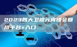 2023各大衛(wèi)視元宵晚會(huì)回放平臺(tái)+入口