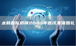 太和縣阮橋鎮(zhèn)2023年首次集體婚禮