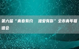 第六屆“青春有約  濰愛有你”全市青年聯(lián)誼會
