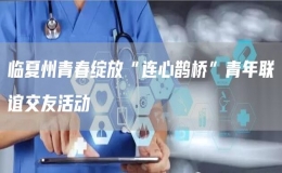 臨夏州青春綻放“連心鵲橋”青年聯(lián)誼交友活動(dòng)