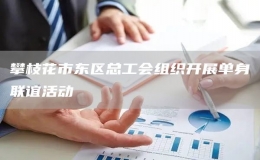 攀枝花市東區(qū)總工會組織開展單身聯誼活動