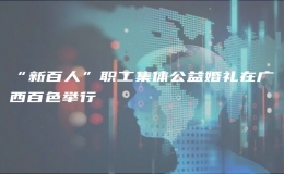 “新百人”職工集體公益婚禮在廣西百色舉行