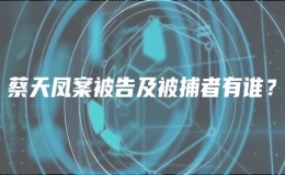 蔡天鳳案被告及被捕者有誰？