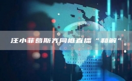  汪小菲葛斯齊同框直播“和解”
