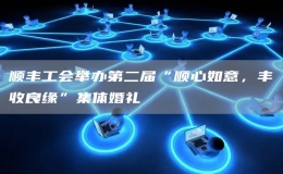 順豐工會舉辦第二屆“順心如意，豐收良緣”集體婚禮