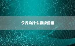 今天為什么要讀魯迅