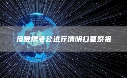 湯唯攜老公進行清明掃墓祭祖