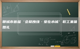 聊城市首屆‘會(huì)聚良緣·愛在水城’職工集體婚禮