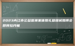 2023內(nèi)江市公益國(guó)潮集體婚禮暨甜城婚博會(huì)即將拉開(kāi)帷