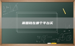 莆田鞋在哪個(gè)平臺(tái)買