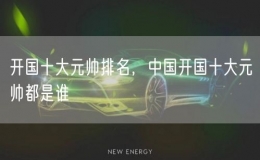 開國十大元帥排名，中國開國十大元帥都是誰