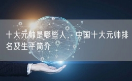 十大元帥是哪些人，中國十大元帥排名及生平簡介