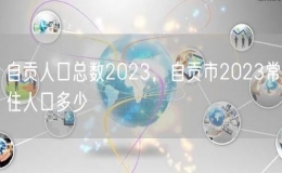 自貢人口總數(shù)2023，自貢市2023常住人口多少