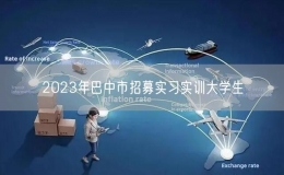 2023年巴中市招募實(shí)習(xí)實(shí)訓(xùn)大學(xué)生