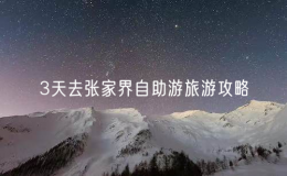 3天去張家界自助游旅游攻略