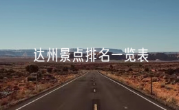 達(dá)州景點(diǎn)排名一覽表（達(dá)州有哪些好玩的地方）