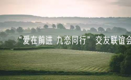 “愛在前進 九戀同行”交友聯(lián)誼會
