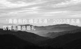 “青春有約 情定東港”2023年東港區(qū)青年集體婚禮