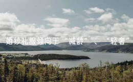 婚紗禮服傾向于“減齡”、“輕奢”