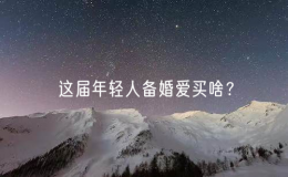 這屆年輕人備婚愛(ài)買啥？