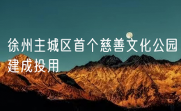 徐州主城區(qū)首個(gè)慈善文化公園建成投用