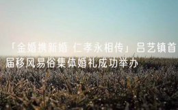 「金婚攜新婚 仁孝永相傳」呂藝鎮(zhèn)首屆移風(fēng)易俗集體婚禮成功舉辦