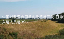 中國對歐亞六國單向免簽首三天 日均入境人員增39%