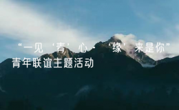 “一見‘青’心·‘緣’來是你”青年聯(lián)誼主題活動
