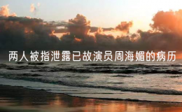 兩人被指泄露已故演員周海媚的病歷