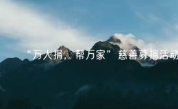 “萬人捐，幫萬家”慈善募捐活動