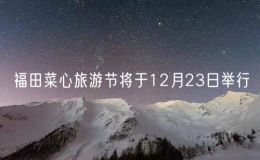 福田菜心旅游節(jié)將于12月23日舉行