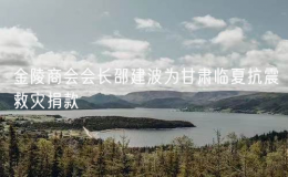 金陵商會會長邵建波為甘肅臨夏抗震救災捐款